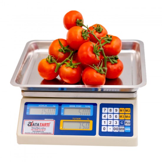 30 kg fiyat hesaplamalı manav terazisi Dikomsan NP-30